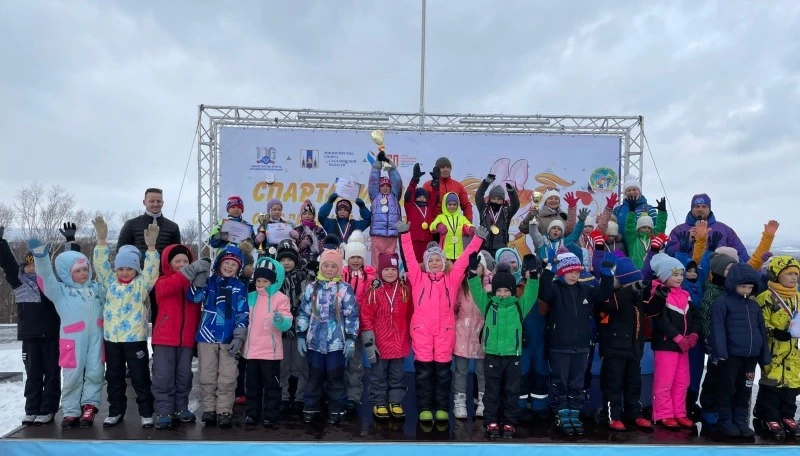Первый этап спартакиады - лыжные гонки