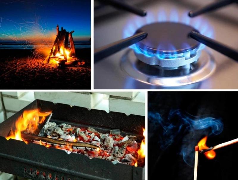 Использование открытого огня в быту