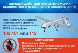 Действия при обнаружении беспилотных летательных аппаратов (БПЛА)
